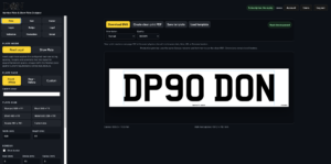 Don Plates Number Plate Printing Software